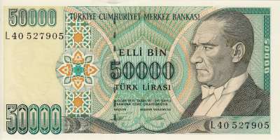 Beschrijving voorzijde: ATATURK